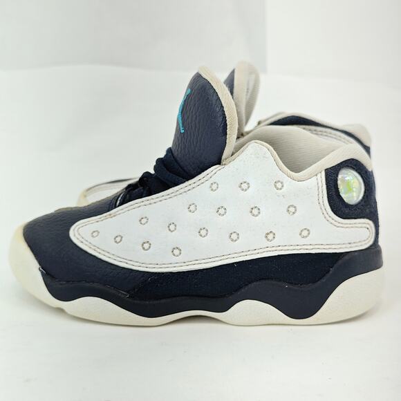 Nike Air Jordan 13 Retro Obsidian Blue White DJ3004-144 Toddler Youth Size 9C - Picture 2 of 10